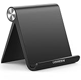 UGREEN Tablet Stand Holder Adjustable Portable Desktop Dock Office Compatible for iPad Pro 11 9.7 10.5 Air Mini 5 4 3 2 iPhone 16 15 14 13 12 Black