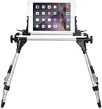 StillCool Tablet Holder for Bed, Adjustable and Foldable Tablet Stand Holder Fit for iPad iPhone Cellphone Tablet Kindle Holder for Desk Tablet Floor Stand (Black)