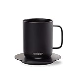 Ember Temperature Control Smart Mug, 10 oz, 1-hr Battery Life, Black - App Controlled Heated Coffee Mug