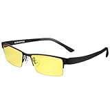 KLIM Optics Blue Light Blocking Glasses - New Version - Bye Eye Strain and Fatigue while Gaming Glasses for PC Mobile TV - Blocks 92% Blue Light - Suitable for men and women Computer