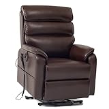 Irene House Dual Motor Lift Chair 4.3-496-182-8 (Brown Faux Leather)