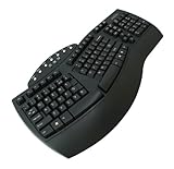 Fellowes Microban Split Design Wired Keyboard, Dark Gray - FEL9891503