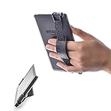 TFY Security Hand Strap with Leather Belt Holder Stand Compatible with Kindle Voyage, 6Inch / Kindle Paperwhite/Kindle Fire 6Inch