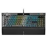 Corsair K100 RGB Optical-Mechanical Wired Gaming Keyboard - OPX Switches - PBT Double-Shot Keycaps - Elgato Stream Deck and iCUE Compatible - QWERTY NA Layout - Black