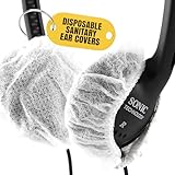 Sonic Technology Disposable Sanitary Ear Covers for Headphones and Headsets: 50 Pair (2.5') Woven Paper Head Phone Ear Caps - Hygienic Headset & Head Phone Caps - Headphone Covers for Protection
