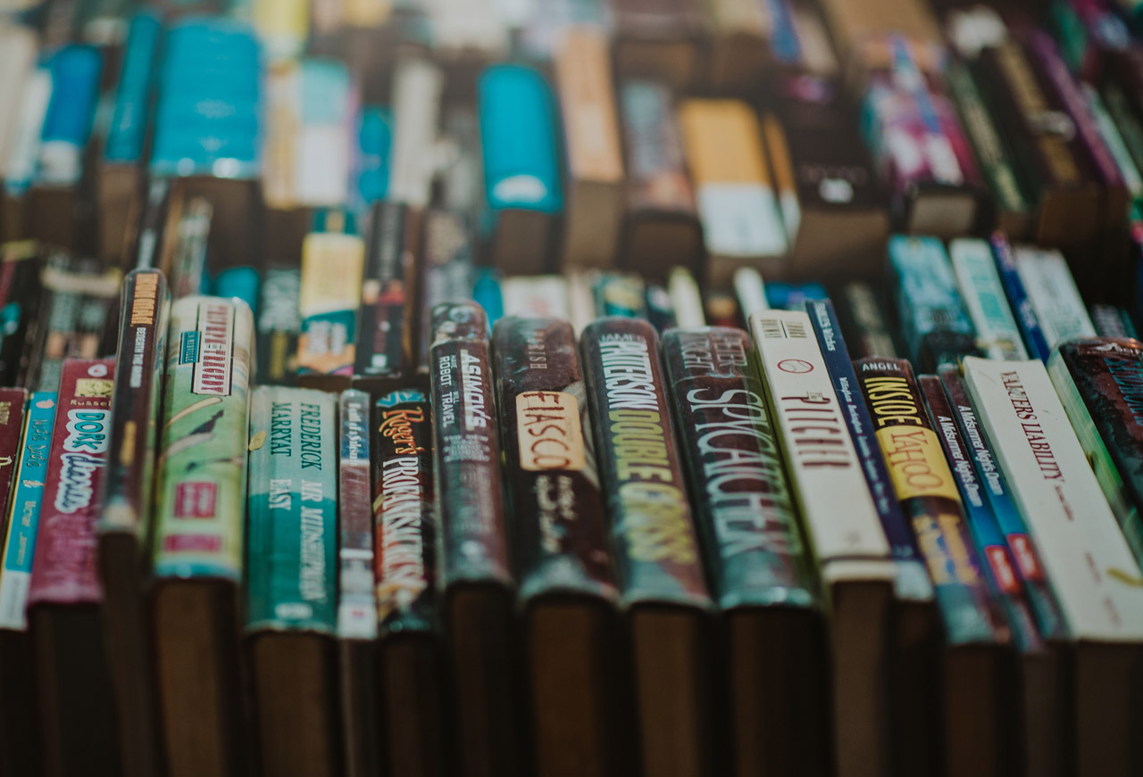 Books stacked together
