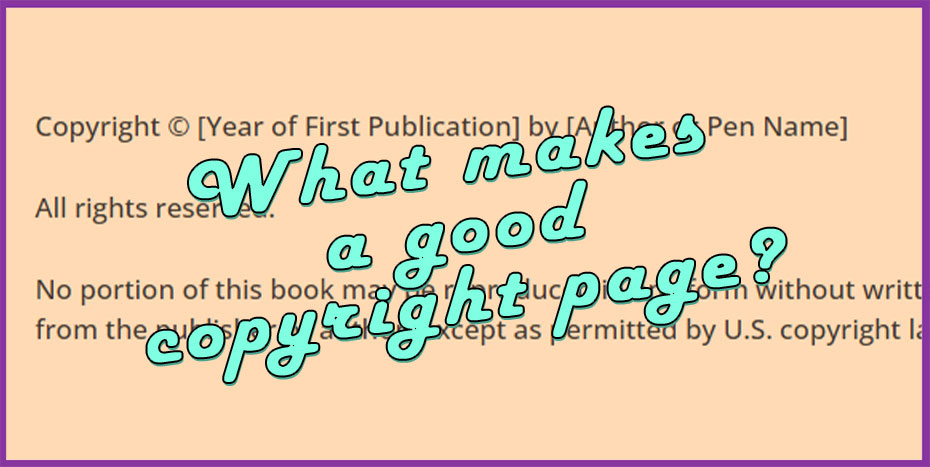 Copyright Page Instructions