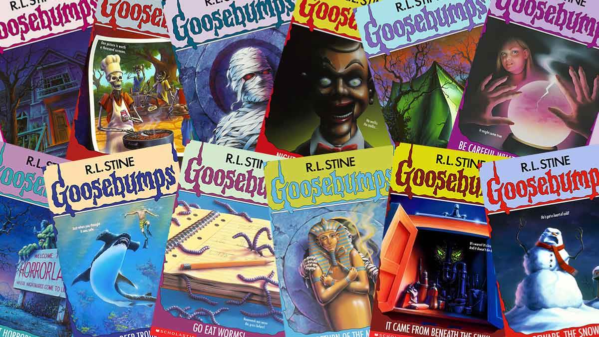 a collection of goosebumps books