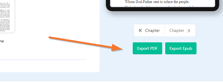 exporting a book in atticus