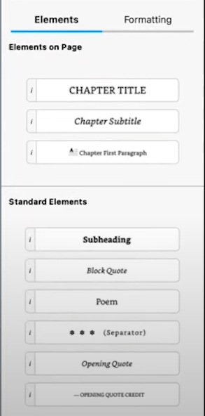 elements in kindle create
