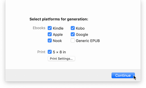 exporting books in vellum